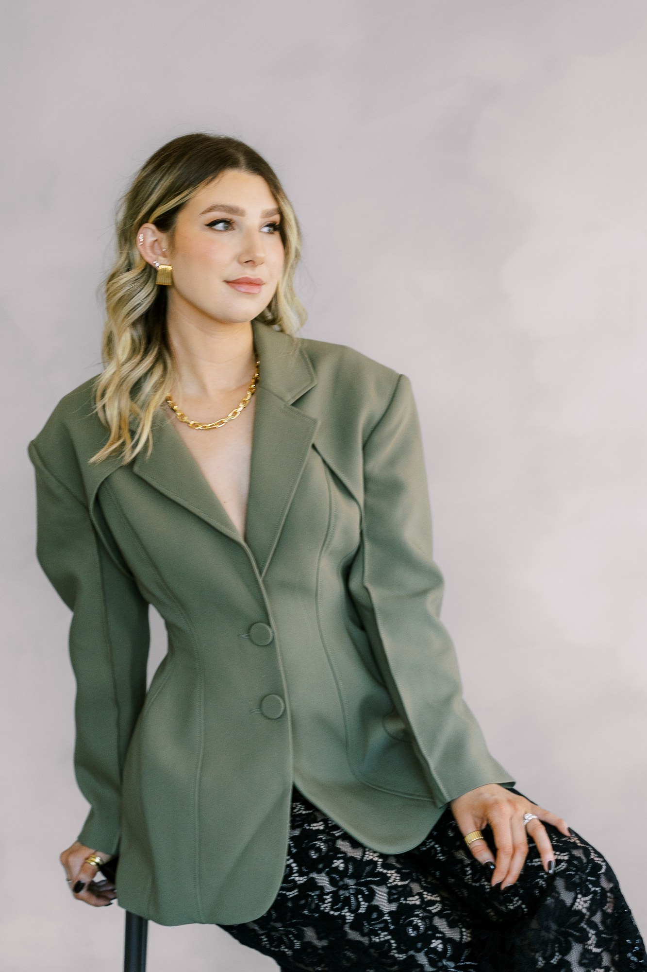 RyLi.Co client, an unstoppable woman in a studio portrait